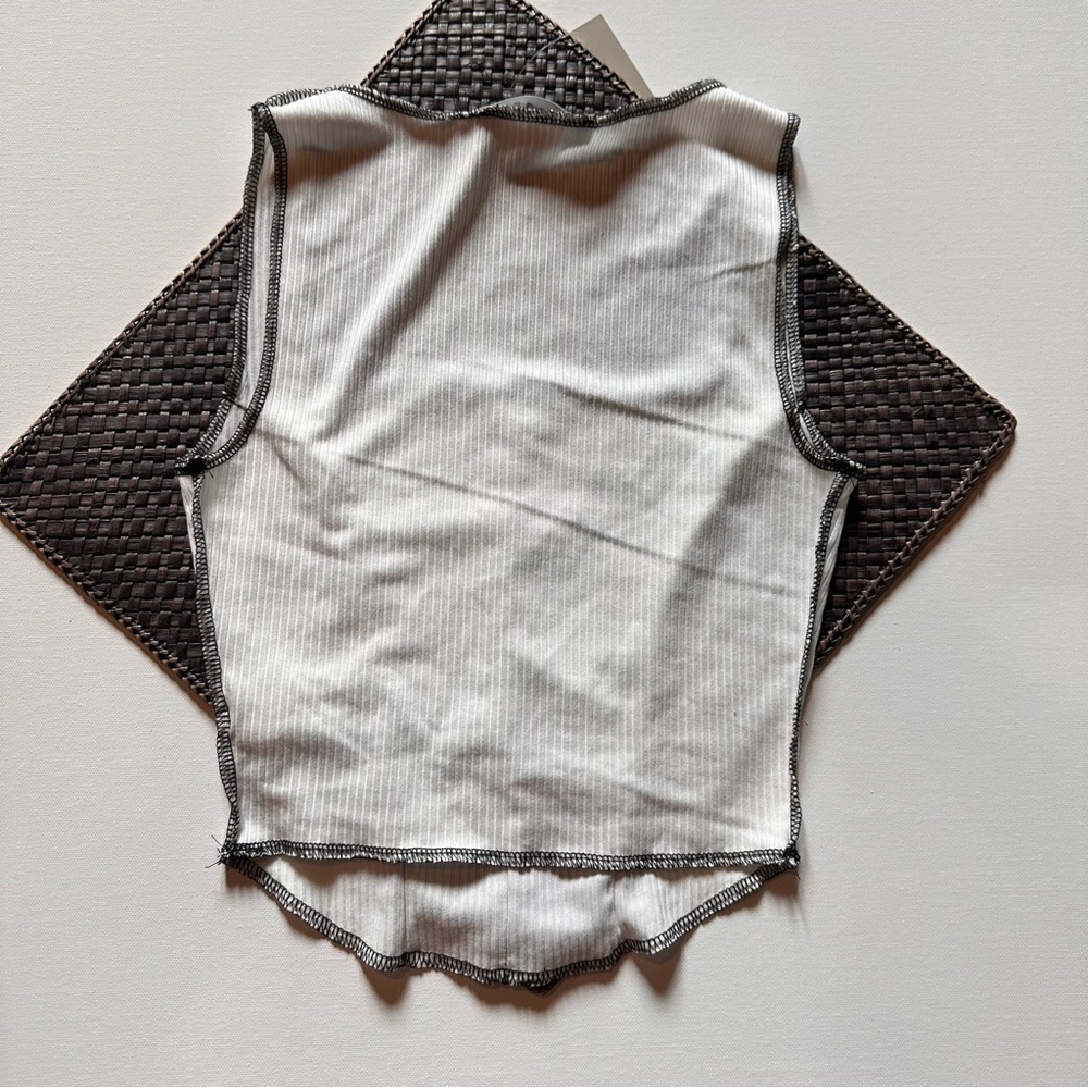 Crop Tank Top - Reverse Stitch - Picture 2 of 3